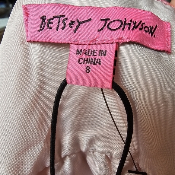 Betsy Johnson boho flutter dress floral multicolor v-neck ruched waist 8 - Picture 12 of 16